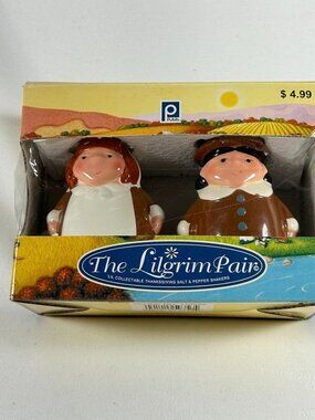 Publix, supermarket, ceramic pilgrim, salt, and pepper shaker set